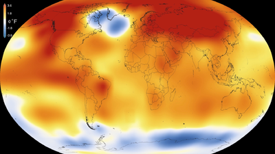 Temperature curve on Earth